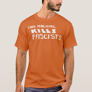 T-shirt Woody Guthrie Cette Machine Tue Les Fascistes Folk