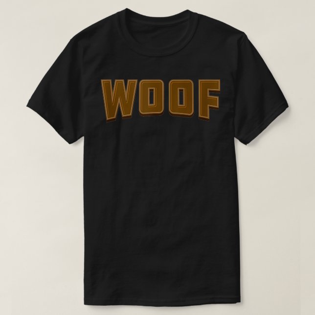 T-shirt WOOF Gay Bear Pride LGBTQ (Design devant)