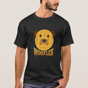T-shirt Woofles A Dog Waffles Petit déjeuner Nourriture Wa