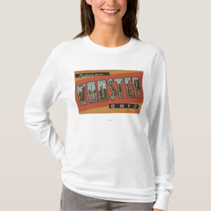 T-shirt Wooster, lettre ScenesWooster, OH d'OhioLarge