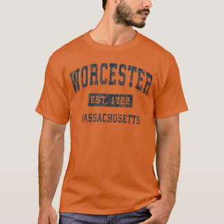 T-shirt Worcester Massachusetts MA Conception de sport vin