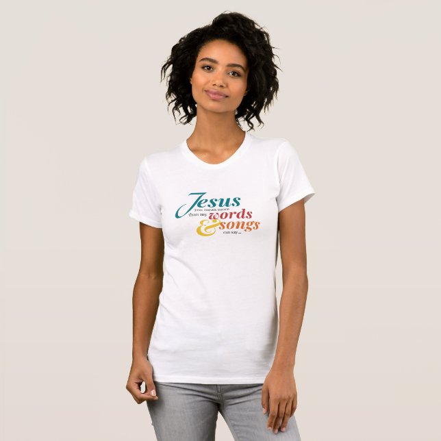 T-shirt Words and Songs Jen Hawley (Devant entier)