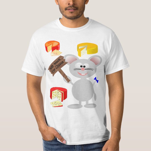 T-shirt Work For Cheese (Devant)