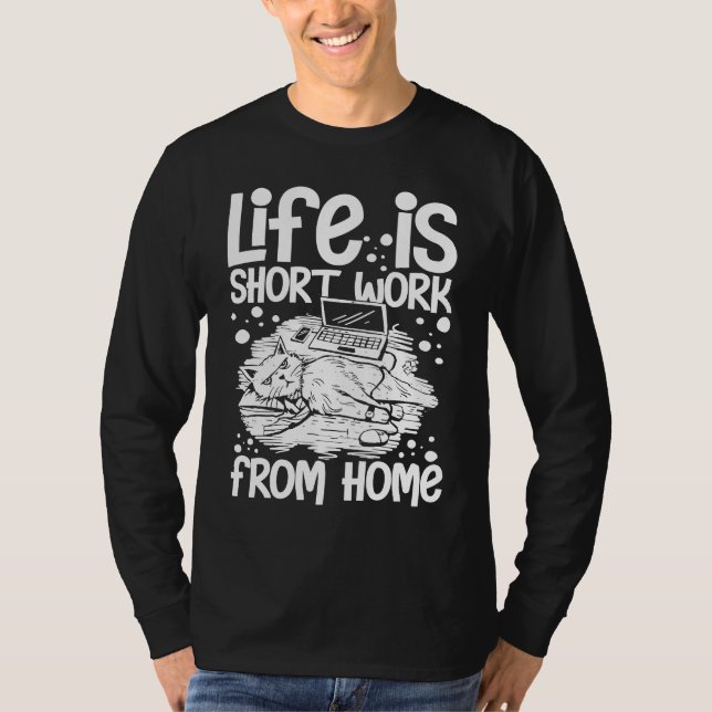 T-shirt Work From Home Office Job Ideas Business Online De (Devant)