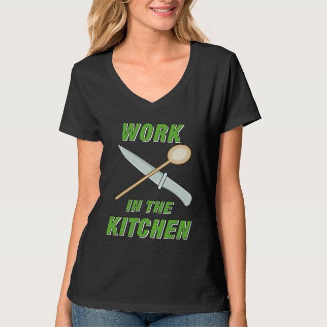 T-shirt Work in the Kitchen Cooking Kitchen Food Offspring (Devant)