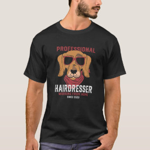 T-shirt Working From Home Hairtraveststyist Dog Love