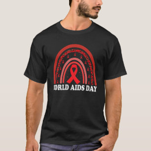 T-shirt World Aids Day Awareness rainbow