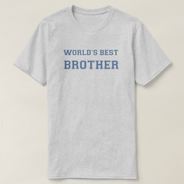 T-shirt World Best Brother (Design devant)