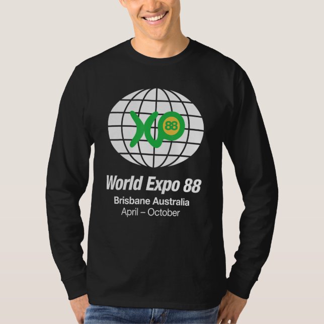 T-shirt World Expo 88 Brisbane Australia April October (Devant)
