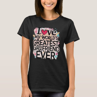 T-shirt World Greatest Fier Girl ami Amant Fille E