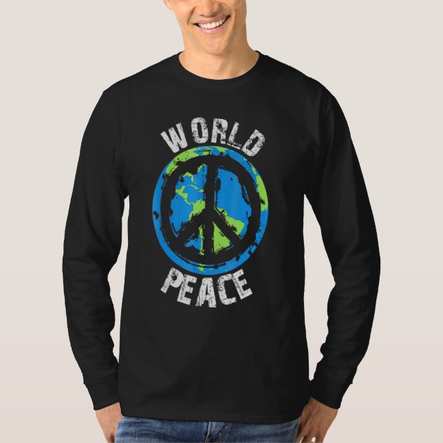 T-shirt World Peace On Earth Love and Kindness (Devant)