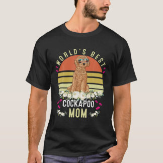 T-shirt World´S Best Cockapoo Mom Dog Mama Funny
