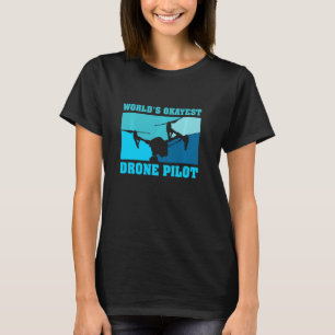 T-shirt World S Okayest Drone Pilote L Funny Drone Pilote
