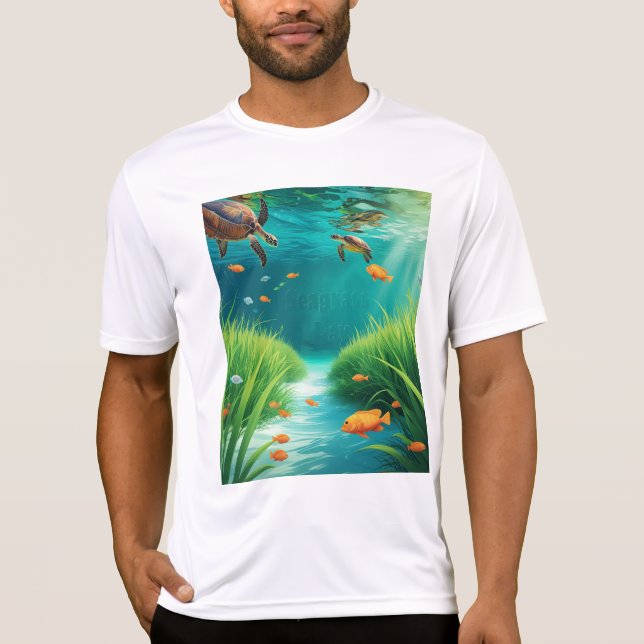 T-shirt World Sea grass Day (Devant)