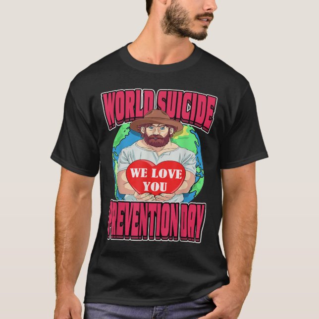 T-shirt World Suicide Prevention Day Motivational Dad Sept (Devant)