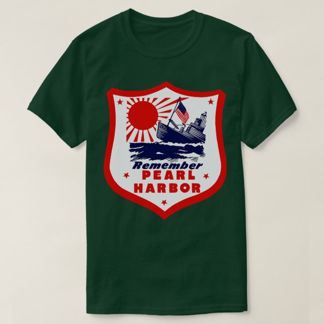 T-shirt WorldII se souvient de Pearl Harbour (Design devant)