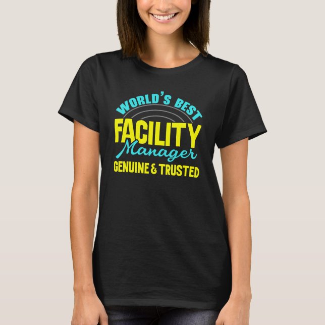 T-shirt World's Best Facility Manager Job Maintenance Empl (Devant)