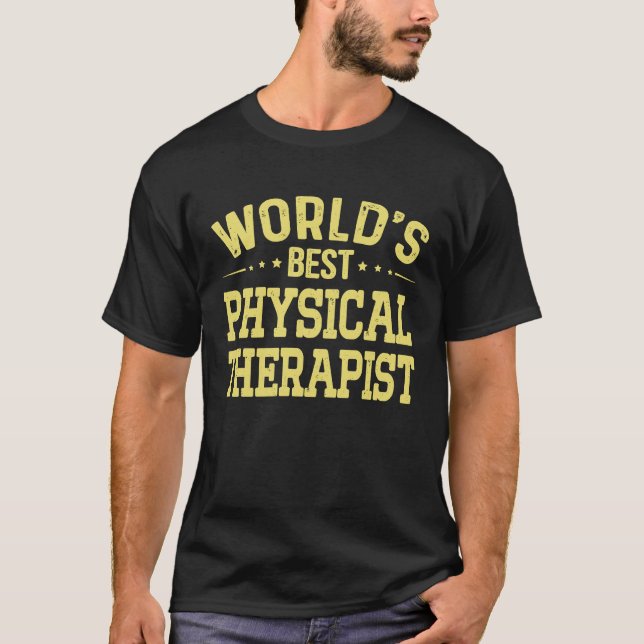 T-shirt World's Best Physical Therapist Job Title Physical (Devant)