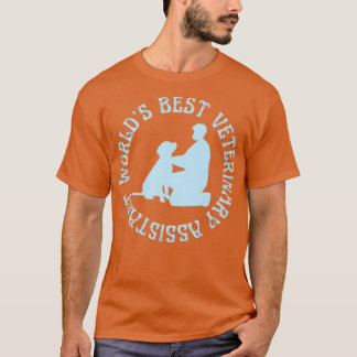T-shirt Worlds Best Vétérinaire Assistant vétérinaire