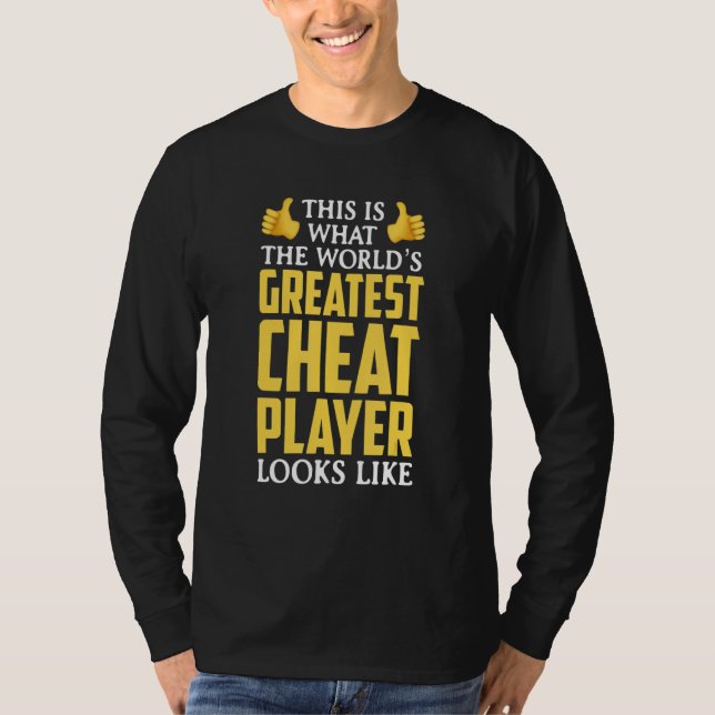 T-shirt World's Greatest Cheat Player Card Game (Devant)