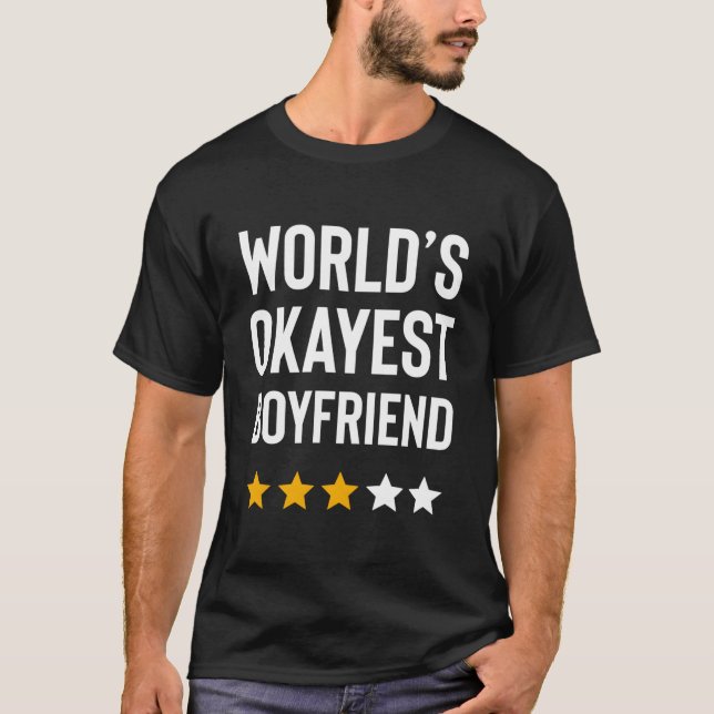 T-shirt Worlds Okayest Friend Friend For Him (Devant)