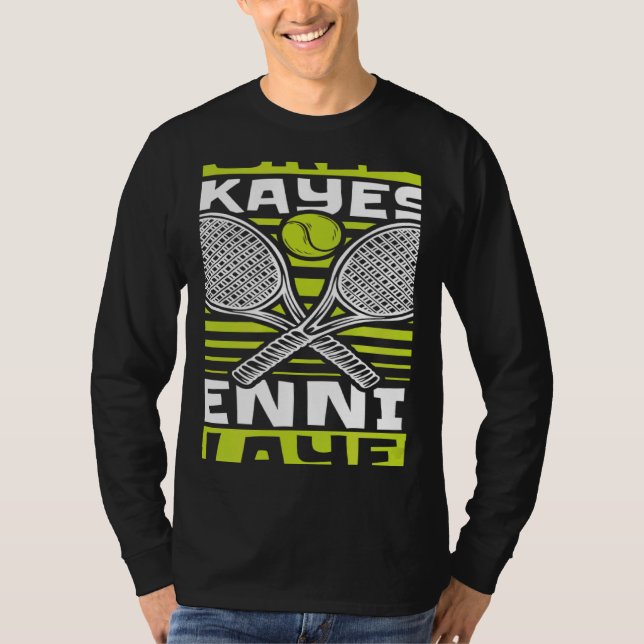 T-shirt World's Okayest Tennis Player Player Professional  (Devant)