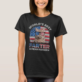 T-shirt Worldu2019s Meilleur Farter Je veux dire Père Meil