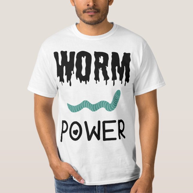 T-shirt Worm Power (Devant)