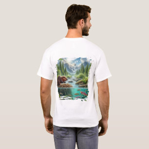 T-shirt Worn Calm Castor au ruisseau Nature