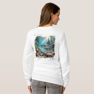 T-shirt Worn Calm Kokanee Salmon Stream Tee