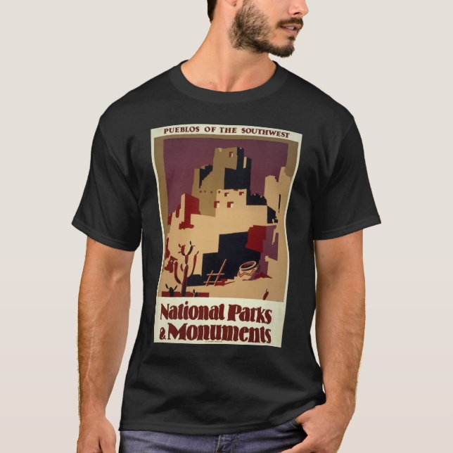 T-shirt WPA - parcs nationaux (Devant)