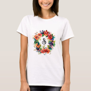 T-shirt Wreath aquarelle