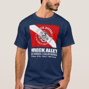 T-shirt Wreck Alley (San Diego) (plongée en épaves)
