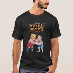 T-shirt Wrestle Maniacs : Trump contre Musk