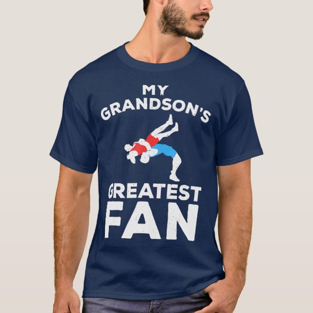T-shirt Wrestling Boy pour Grandmas et Grandpas (Devant)
