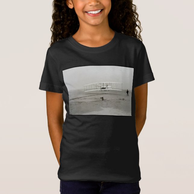 T-Shirt Wright Brothers Flyer First Plane Flight Aviation (Devant)