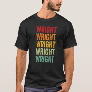 T-shirt Wright County Missouri Rainbow Text