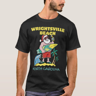 T-shirt WRIGHTSVILLE BEACH CAROLINA DU NORD Noël Père Noël