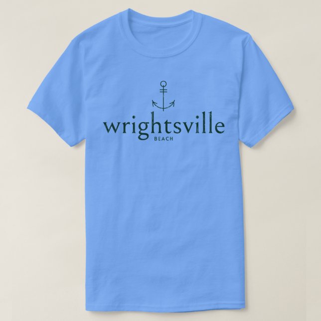 T-shirt Wrightsville Beach North olina Ancre (Design devant)
