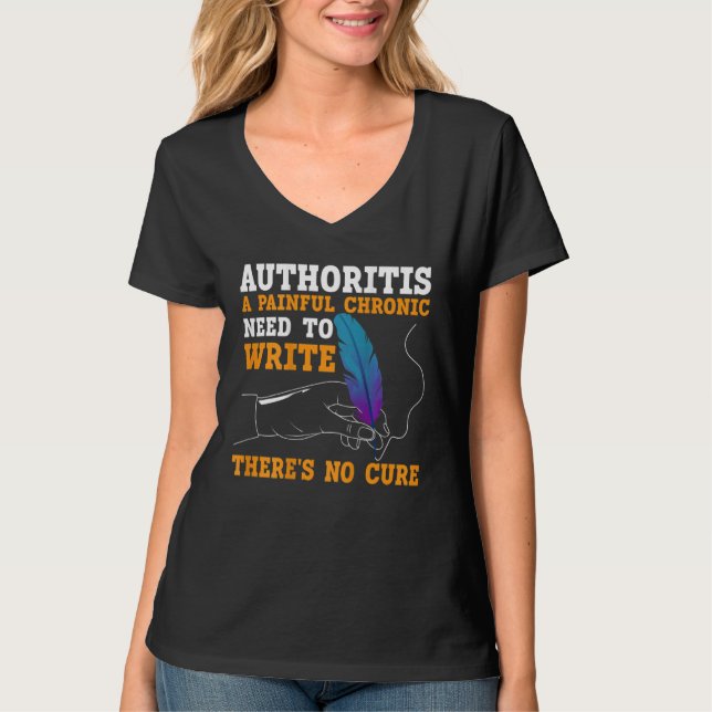T-shirt Writing BACKPRINT For Authors And Writers 2 (Devant)