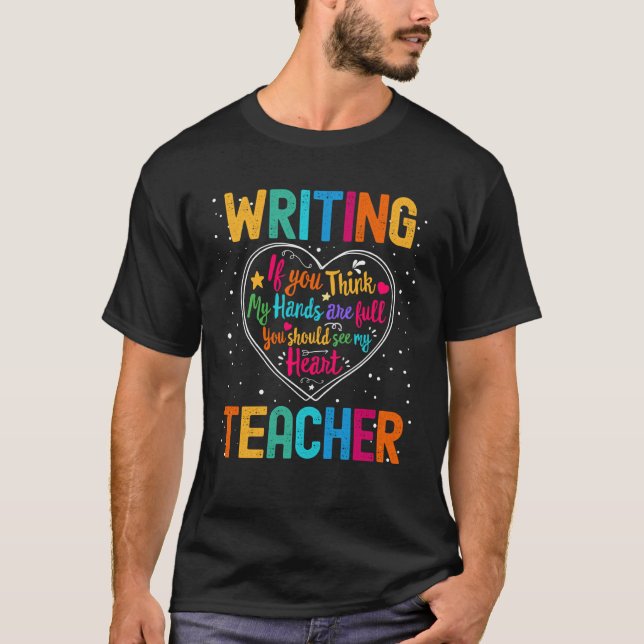 T-shirt Writing Teacher Appreciation Week Back to School H (Devant)