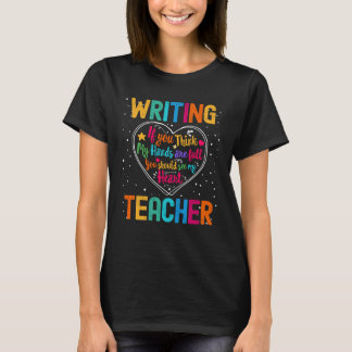 T-shirt Writing Teacher Appreciation Week Back to School H