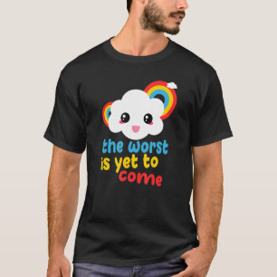 T-shirt Wrost Color Rainbow Clouds Retro Jeu Mais Venir