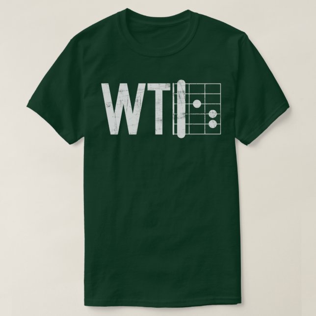 T-shirt WTF Guitare F Chord (Design devant)