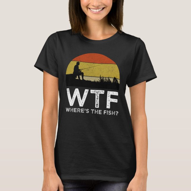 T-shirt WTF - Où est le poisson ? (Devant)