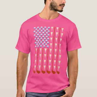T-shirt Wu American Flag Golf Funny Golf Usa Golfer Gol