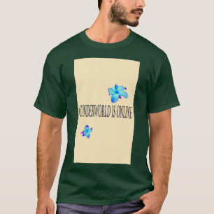 T-shirt wunderworld en ligne Blue flower edition MERCH 