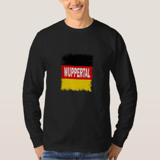 T-shirt Wuppertal Allemagne Avec Drapeau Allemand