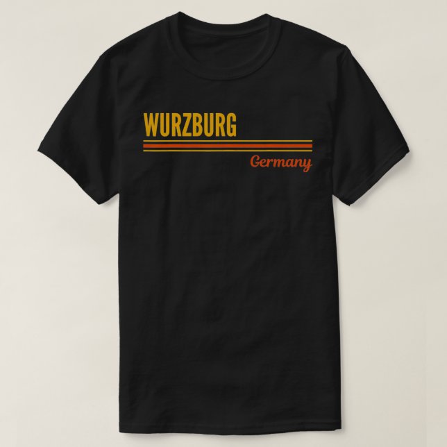 T-shirt Wurzburg Allemagne  (Design devant)