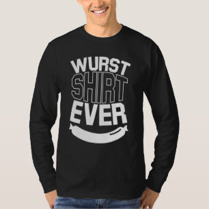 T-shirt Wver Oktoberfest Bratwurst Pun allemand nourriture